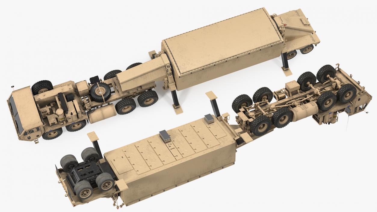 3D M983 Tractor with TPY2 XBand Radar Desert