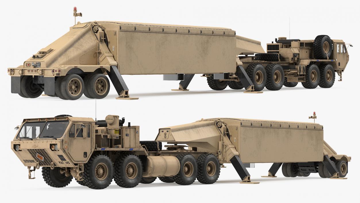 3D M983 Tractor with TPY2 XBand Radar Desert