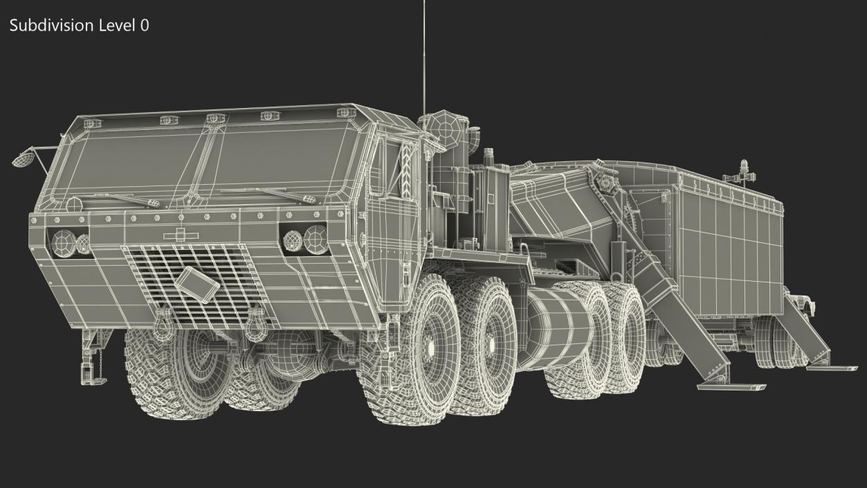 3D M983 Tractor with TPY2 XBand Radar Desert