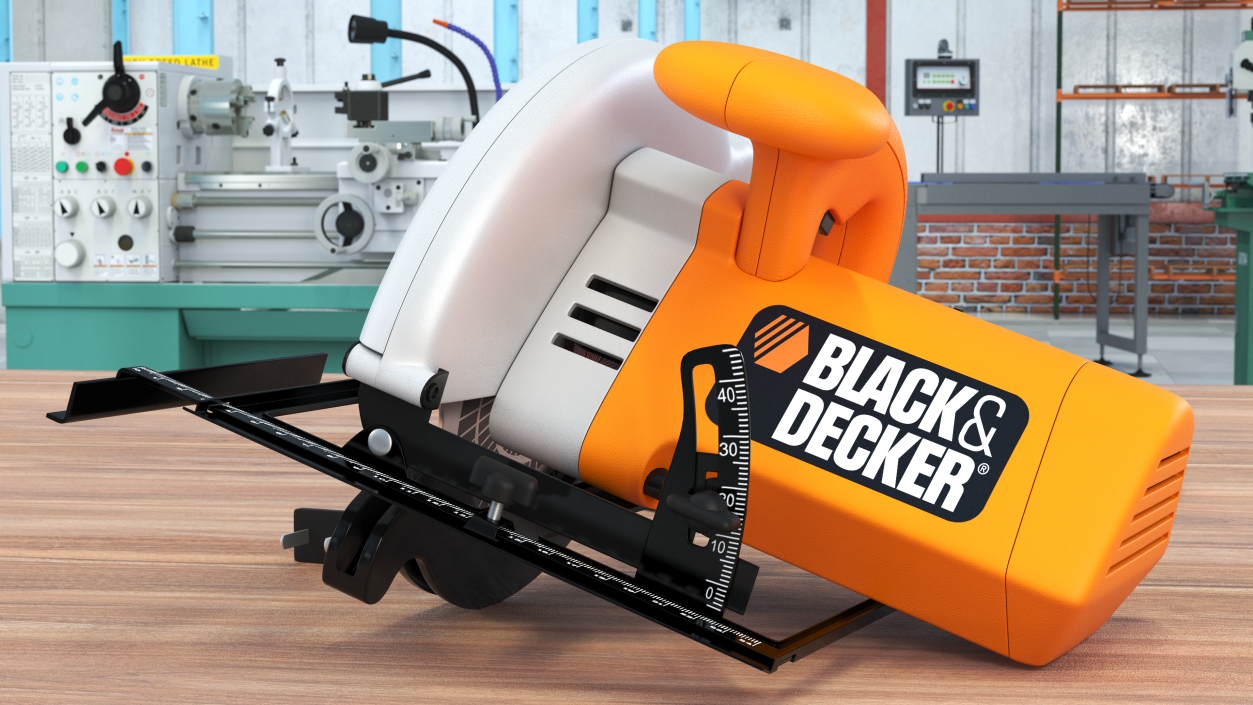 Black and Decker Circular Saw 3D model