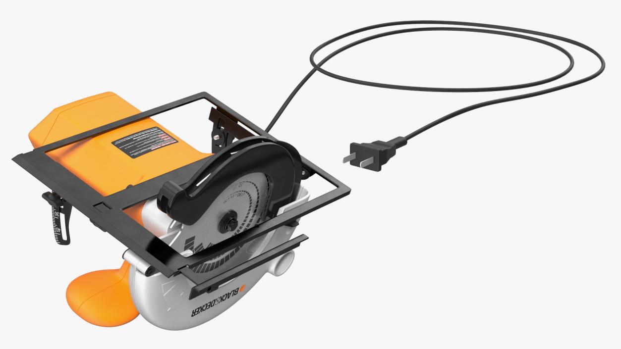 Black and Decker Circular Saw 3D model