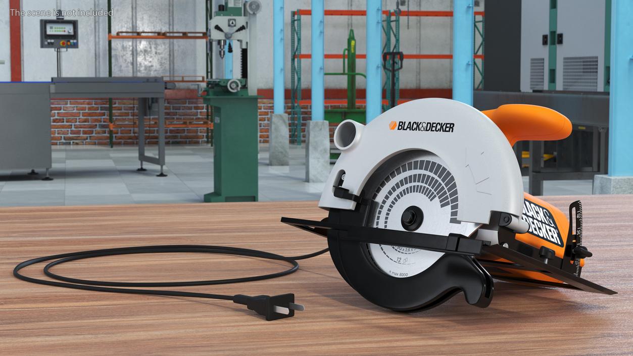 Black and Decker Circular Saw 3D model