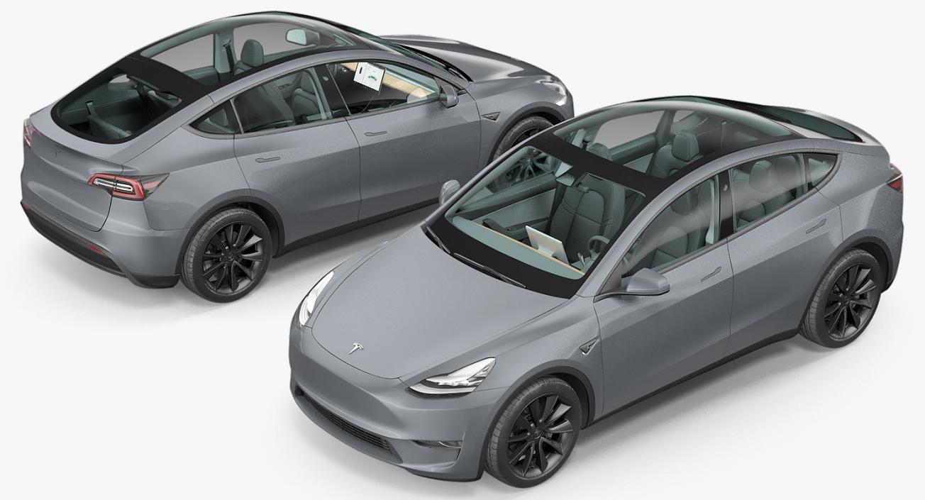 3D model Tesla Model Y Silver