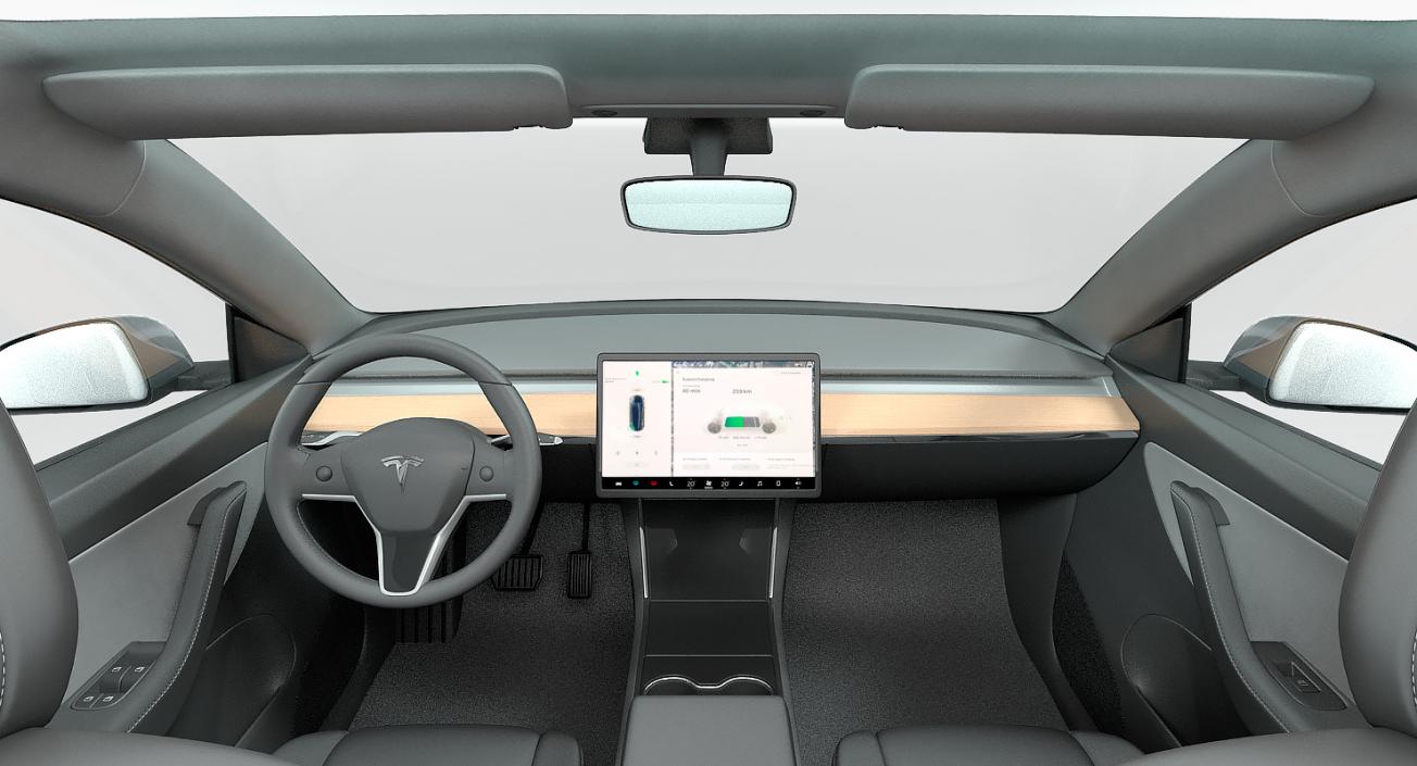 3D model Tesla Model Y Silver