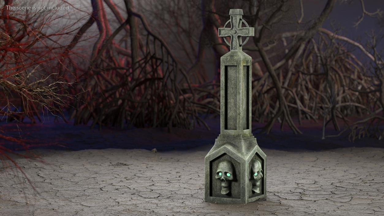 Halloween Tombstone 3D model