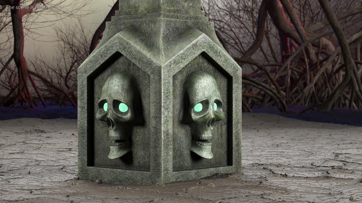 Halloween Tombstone 3D model