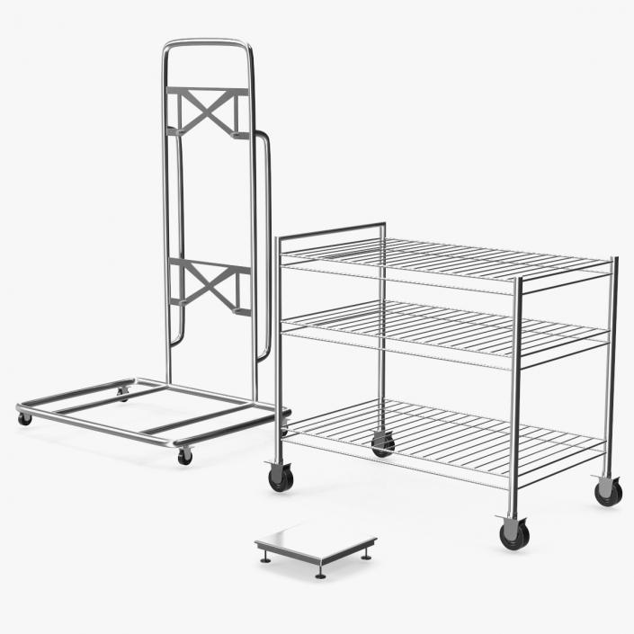 Pit Stop Wheel Cart 3D model