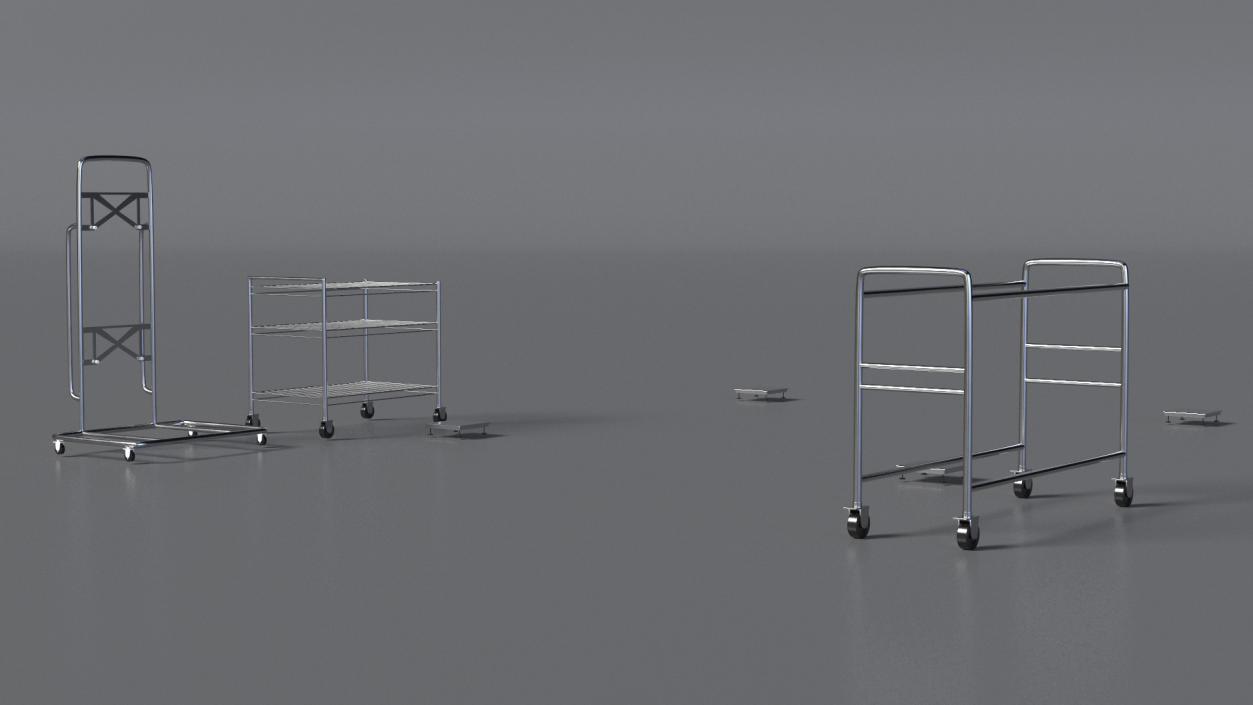 Pit Stop Wheel Cart 3D model