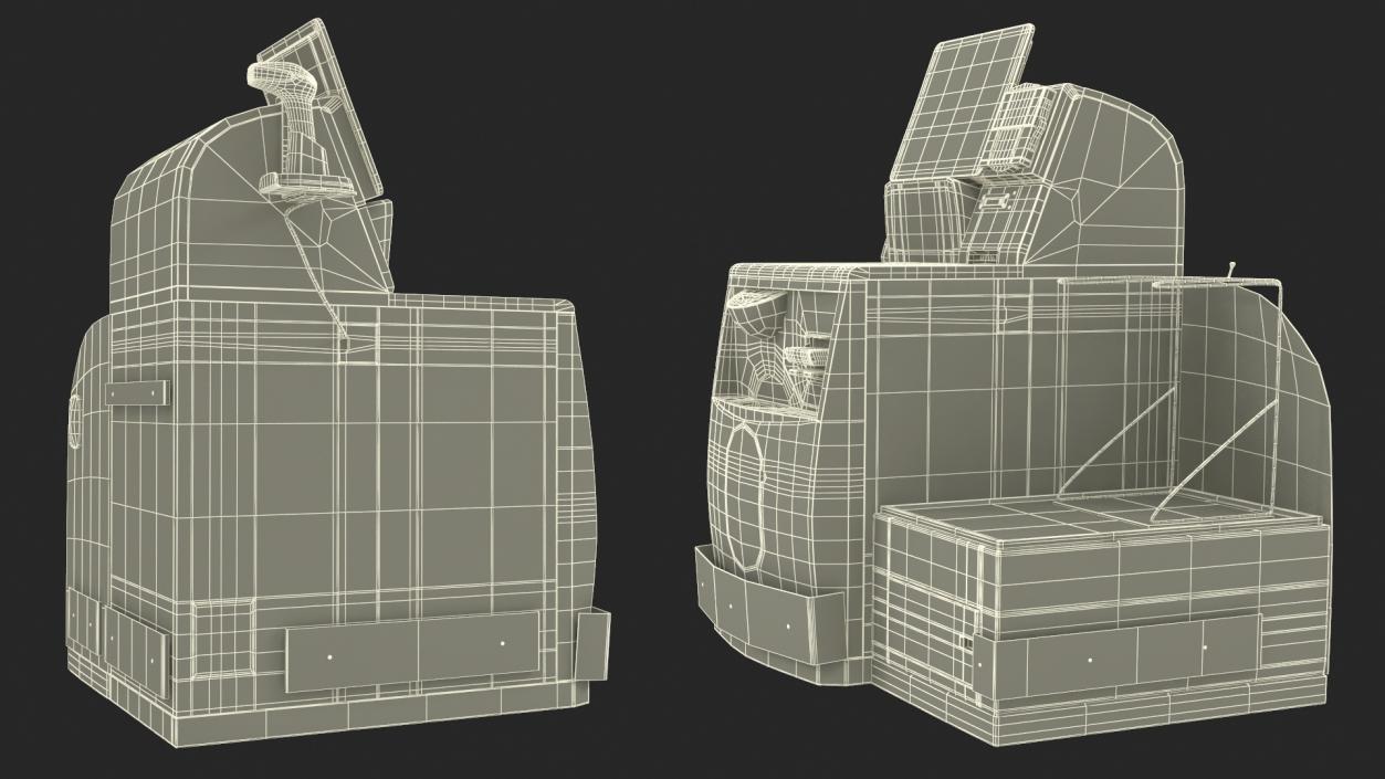 Retail Self Service Checkout Kiosk 3D model