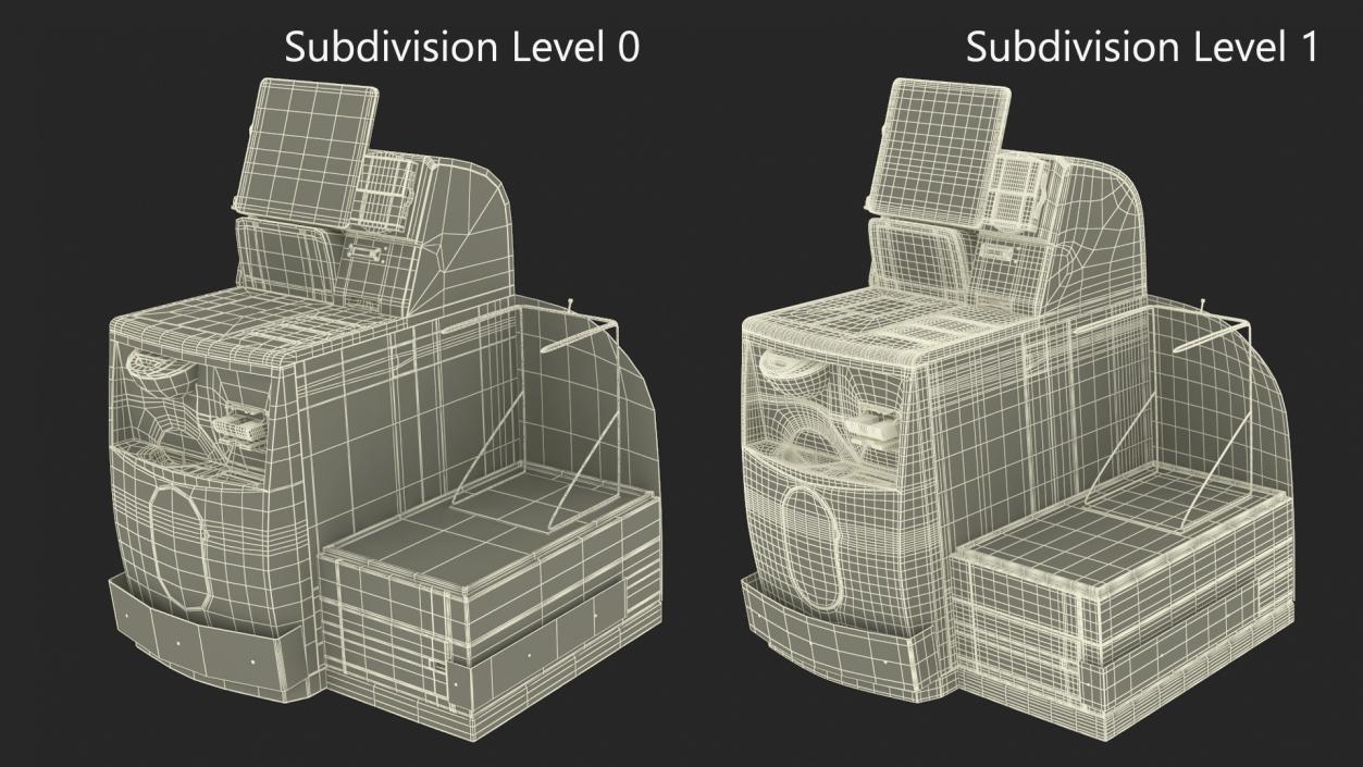 Retail Self Service Checkout Kiosk 3D model