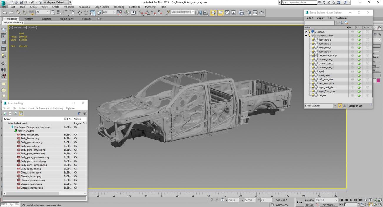 3D Car Frame Pickup