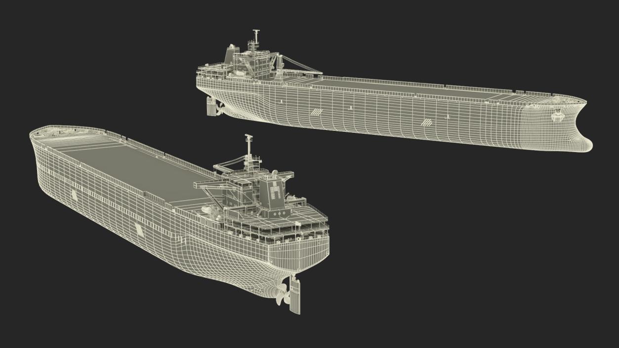 3D model Unladen Cargo Tanker