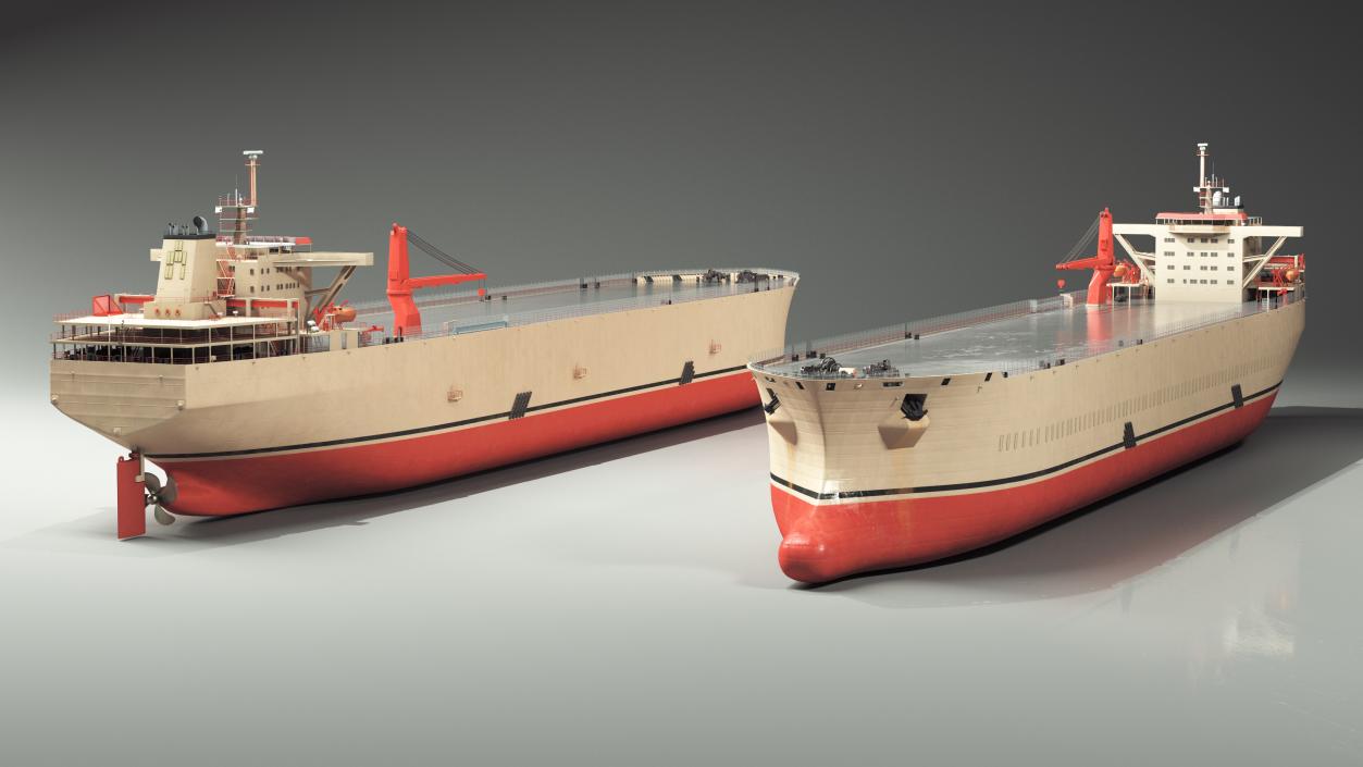 3D model Unladen Cargo Tanker