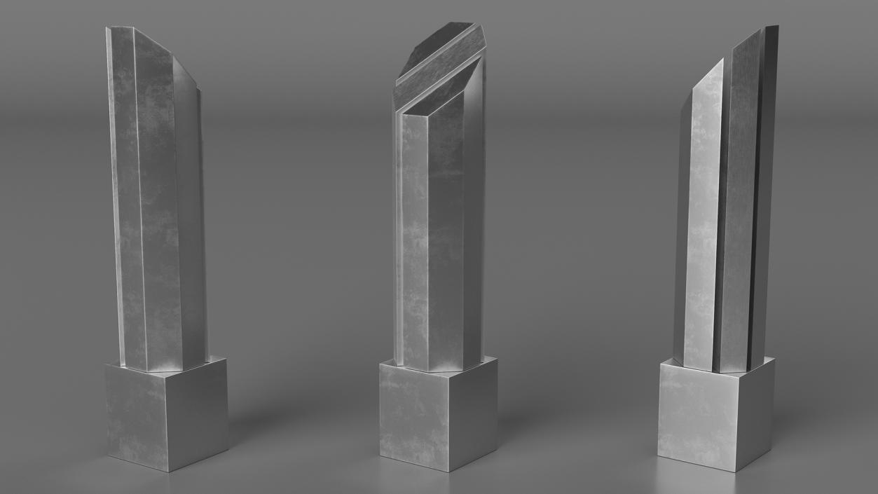 3D Silver Trophy model