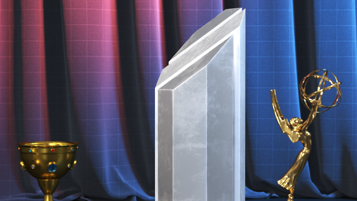 3D Silver Trophy model