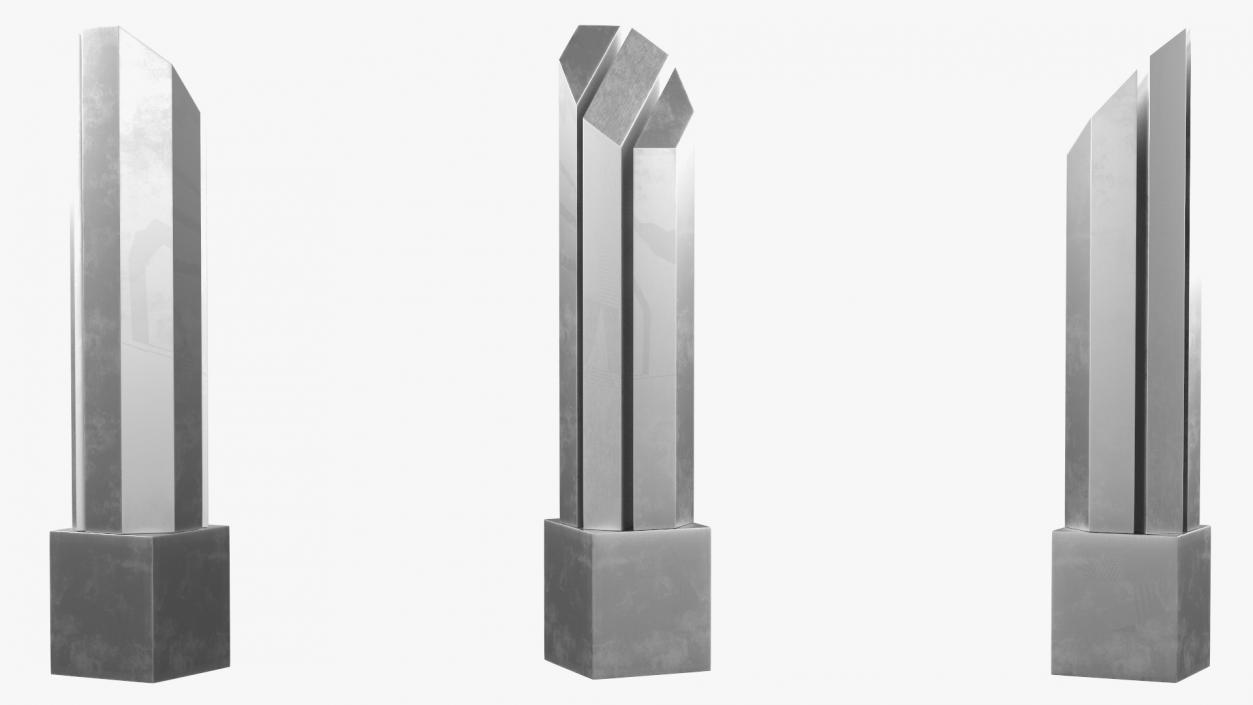 3D Silver Trophy model