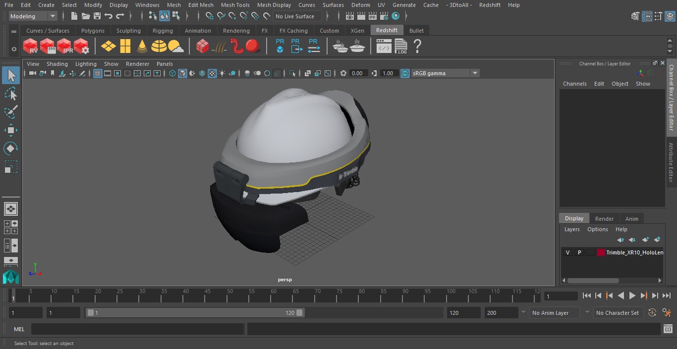 3D model Trimble XR10 HoloLens 2 Helmet