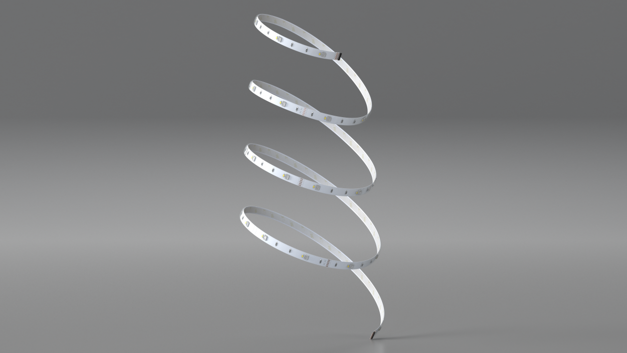 3D model 3M LED Strip Light Spiral Tape