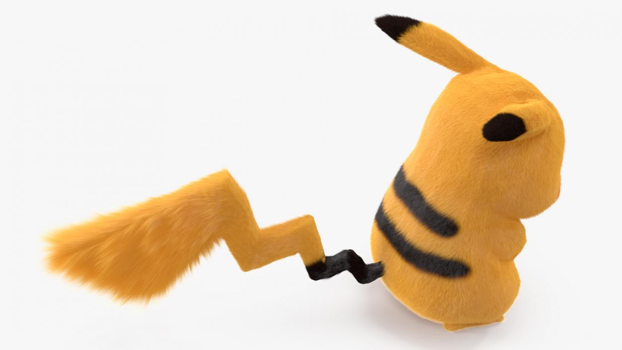 3D model Pikachu Character Sad Fur