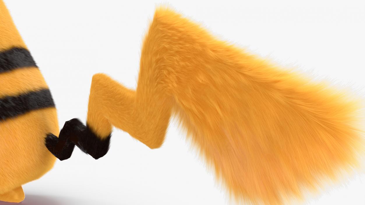 3D model Pikachu Character Sad Fur