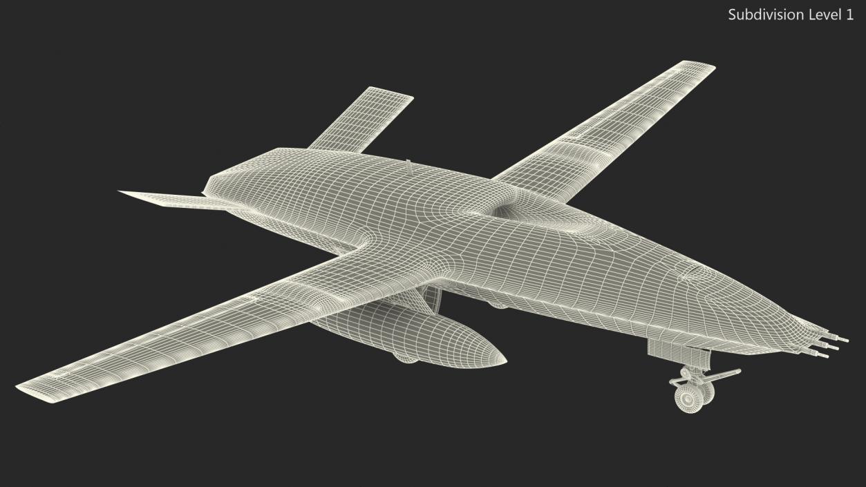 Aerial Refueling Drone 3D