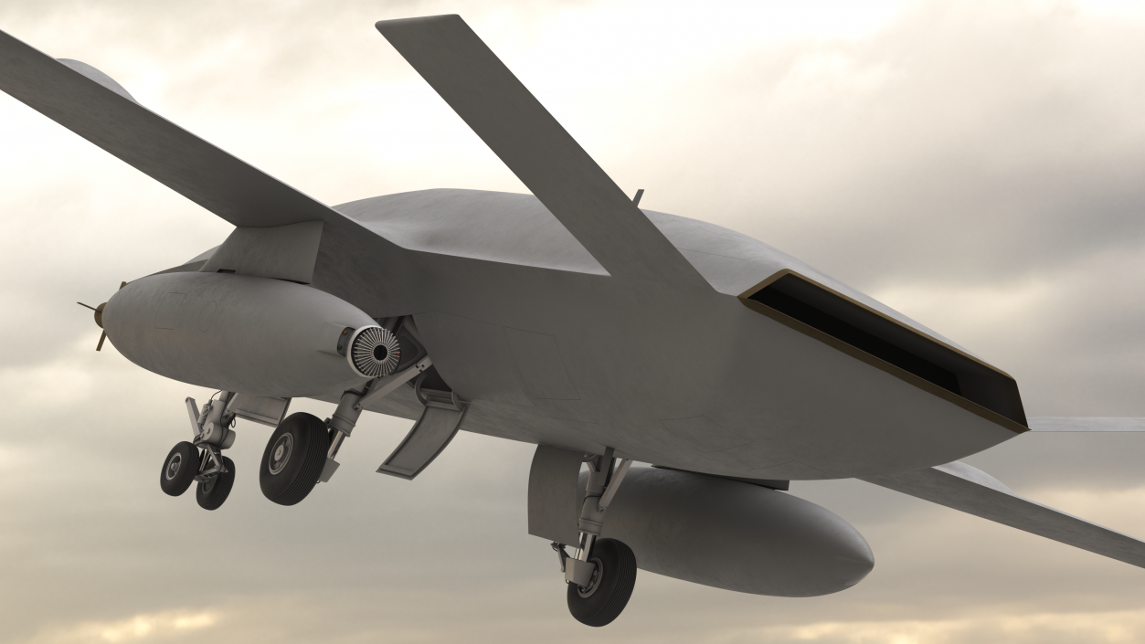 Aerial Refueling Drone 3D