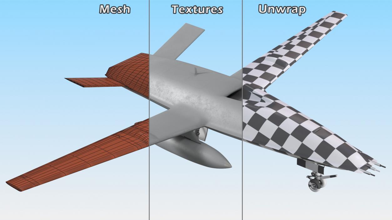 Aerial Refueling Drone 3D