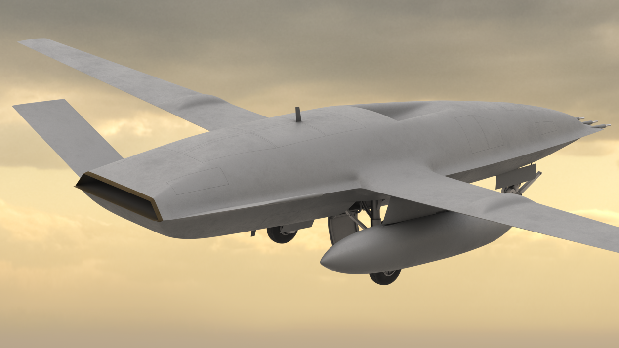 Aerial Refueling Drone 3D