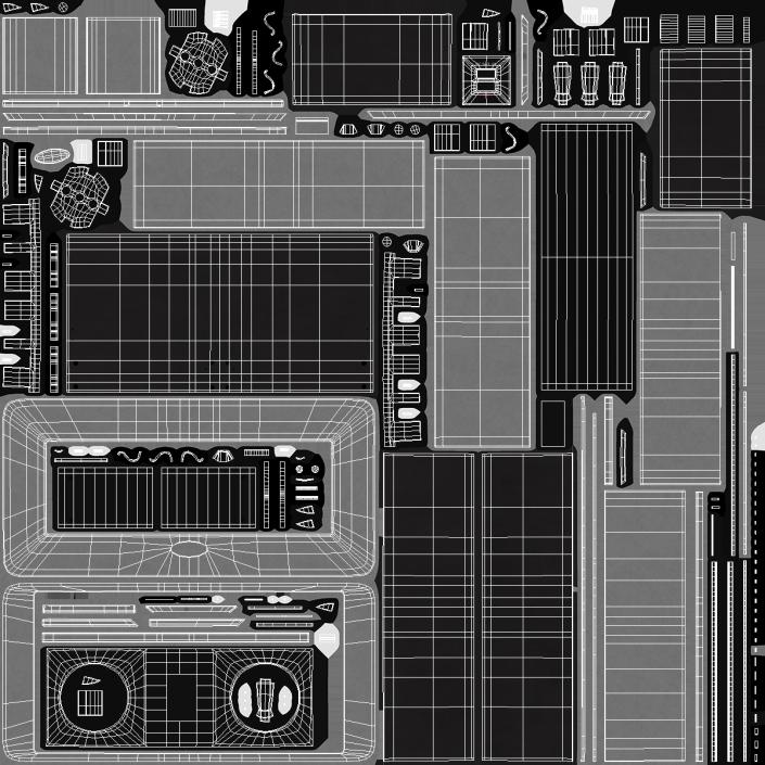 3D Black Double Hidden Socket