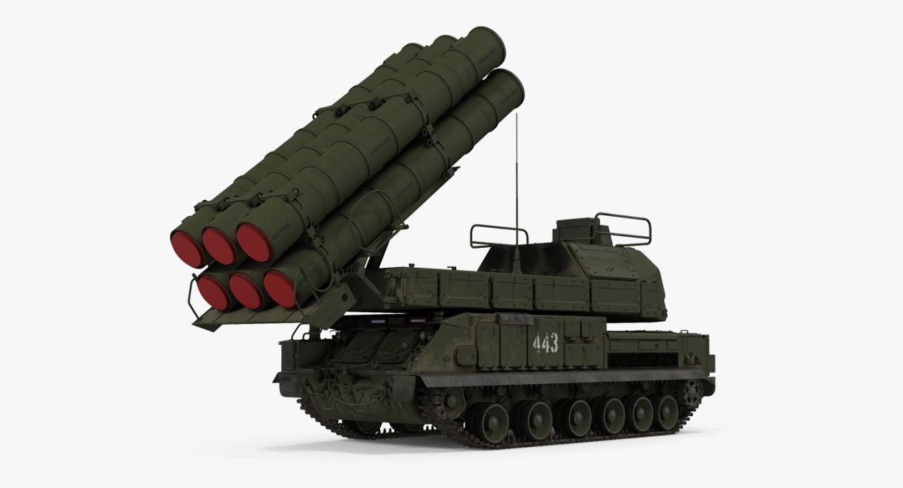 Buk Missile System SA11 Gadfly Rigged 3D