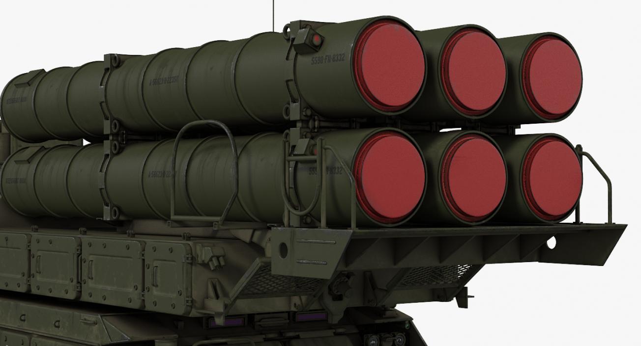 Buk Missile System SA11 Gadfly Rigged 3D