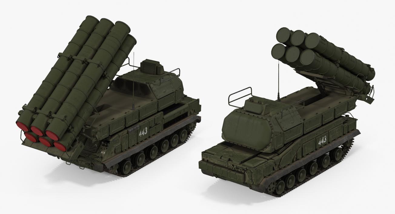 Buk Missile System SA11 Gadfly Rigged 3D