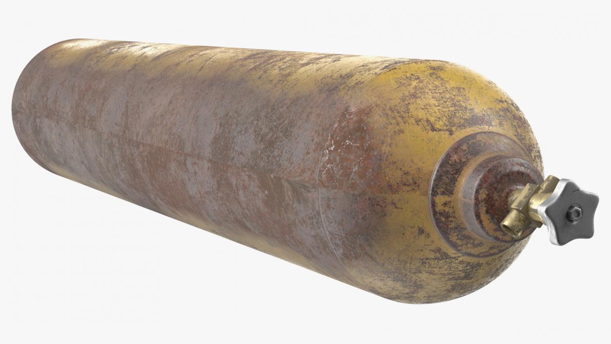 3D Oxygen Gas Cylinder Old model