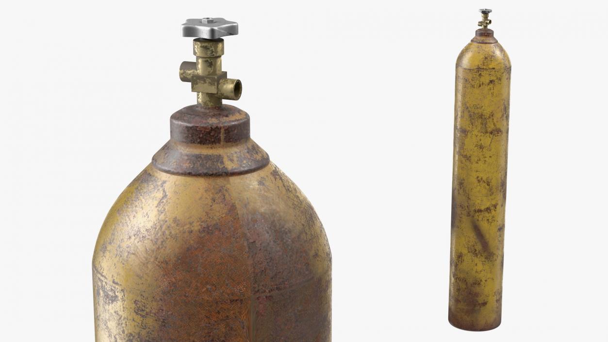 3D Oxygen Gas Cylinder Old model