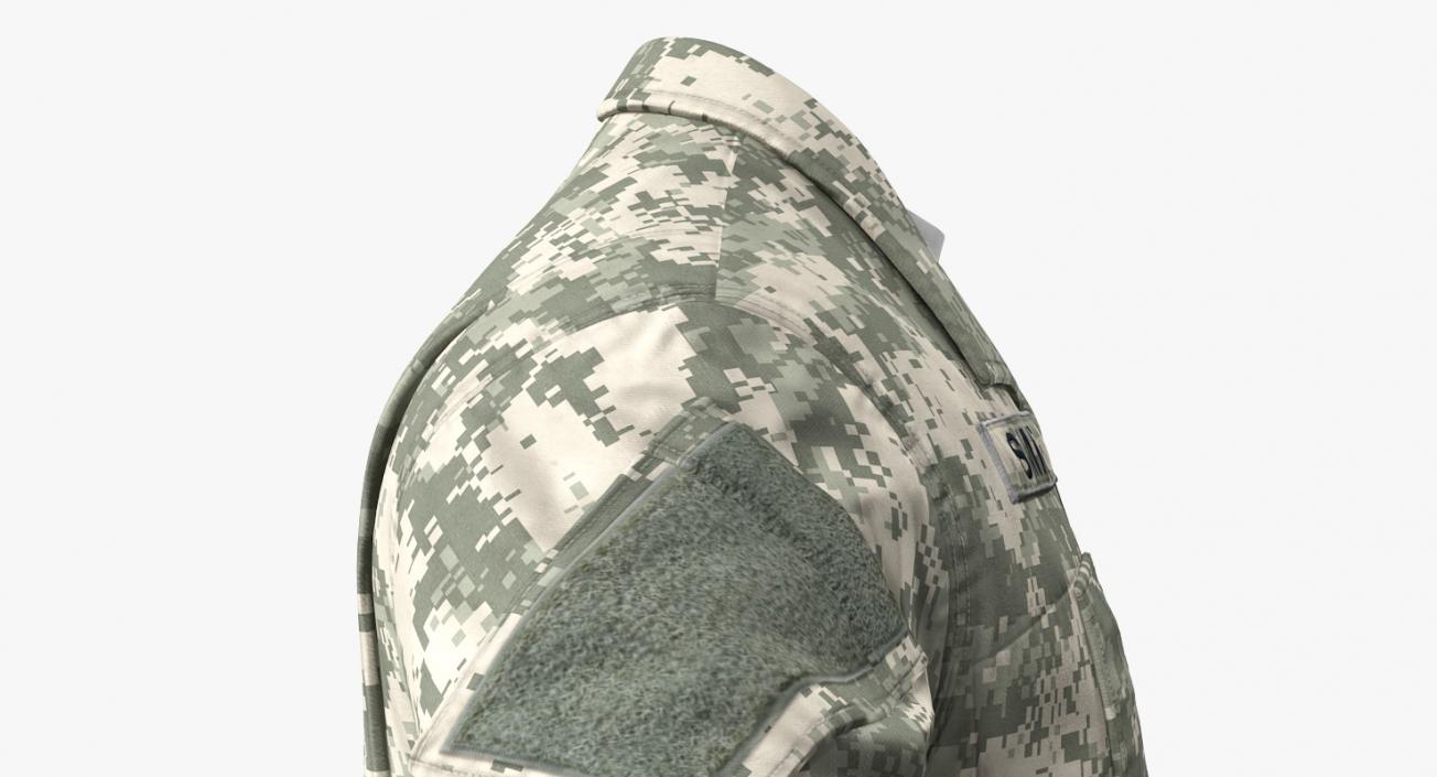 3D US Army ACU Jacket model