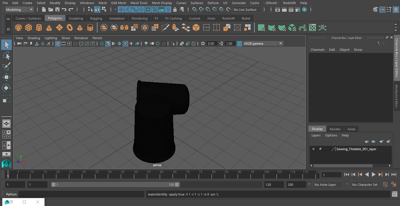 Sewing Thimble 3D model