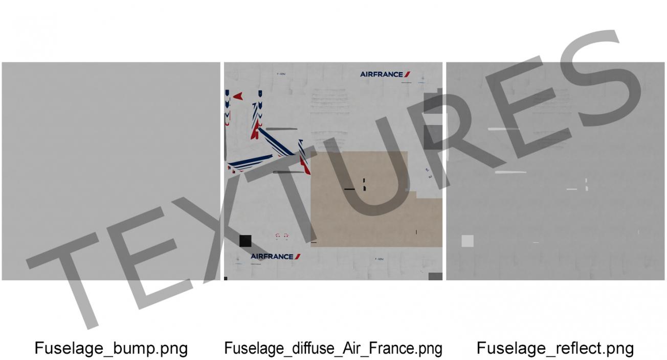 3D Boeing 777 Freighter Air France Rigged model