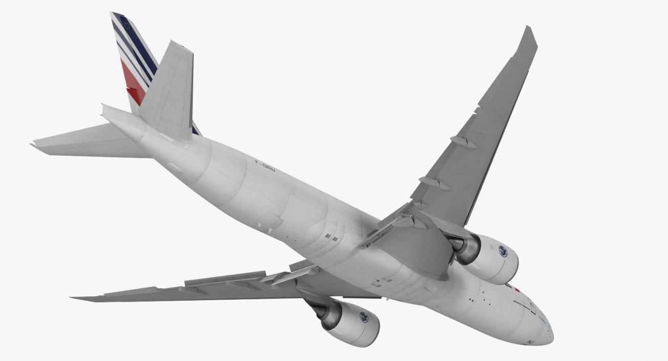 3D Boeing 777 Freighter Air France Rigged model