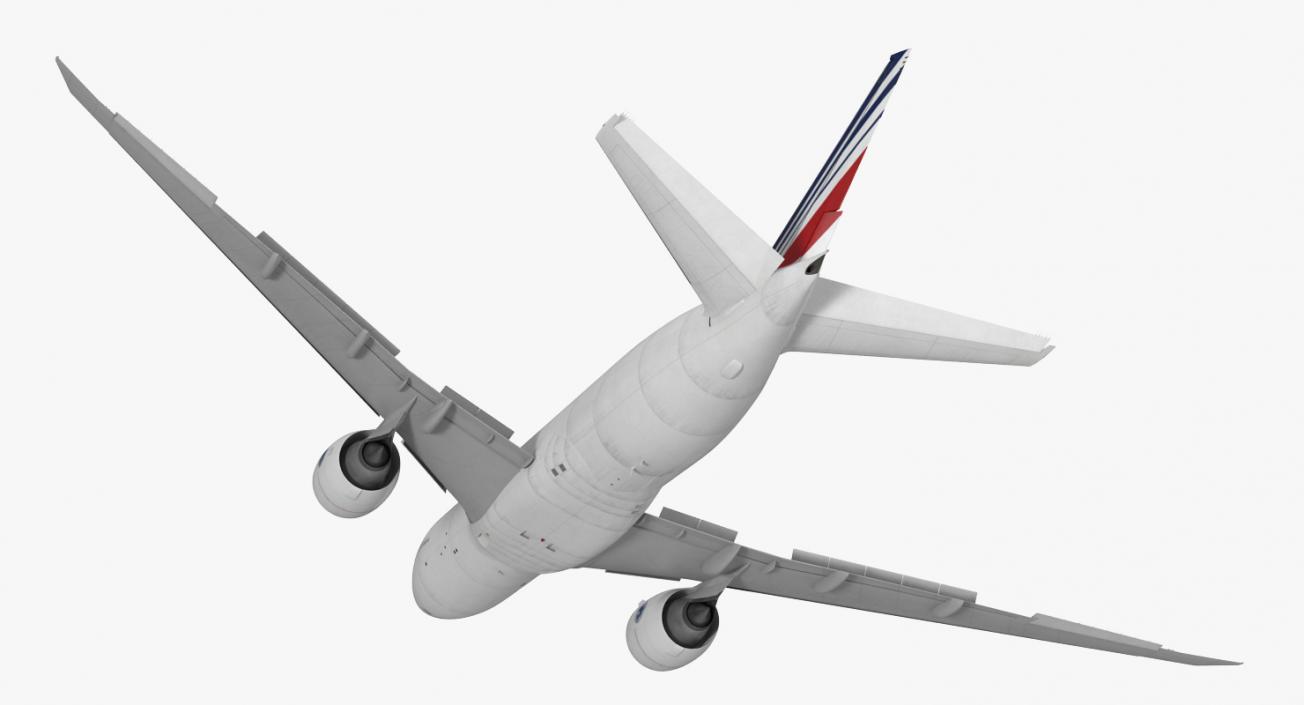 3D Boeing 777 Freighter Air France Rigged model