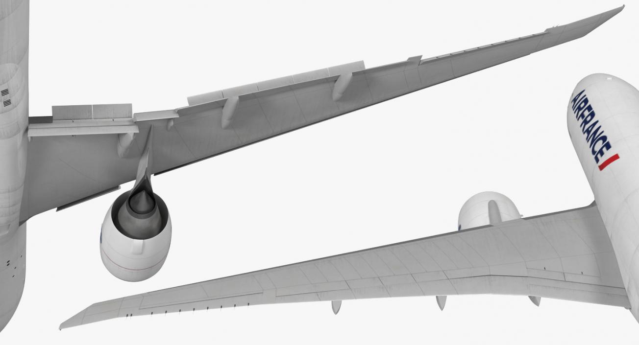 3D Boeing 777 Freighter Air France Rigged model