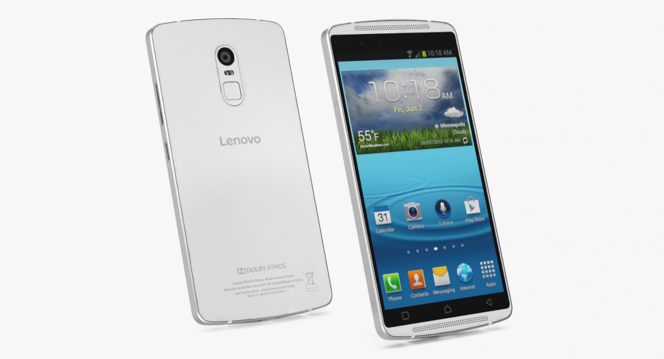 3D model Lenovo Vibe X3 White