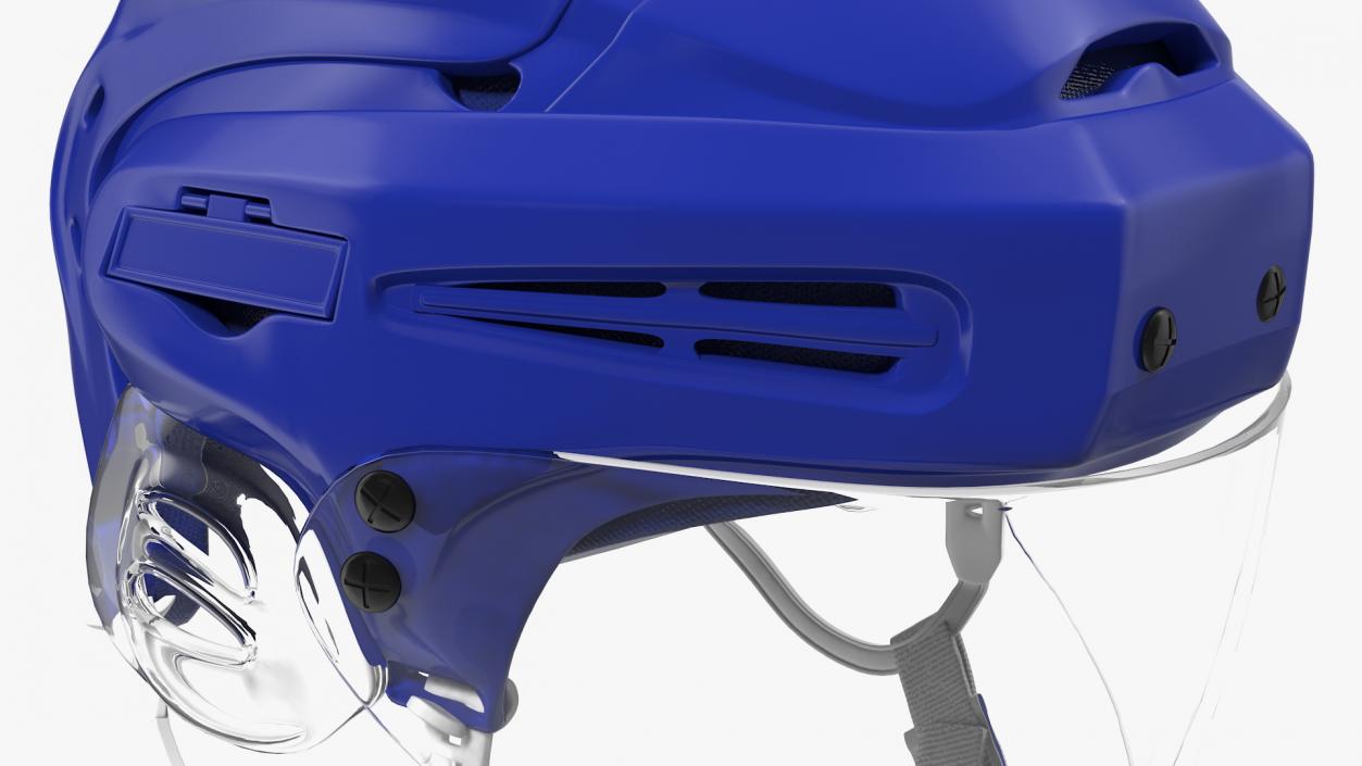 3D Hockey Helmet Blue model