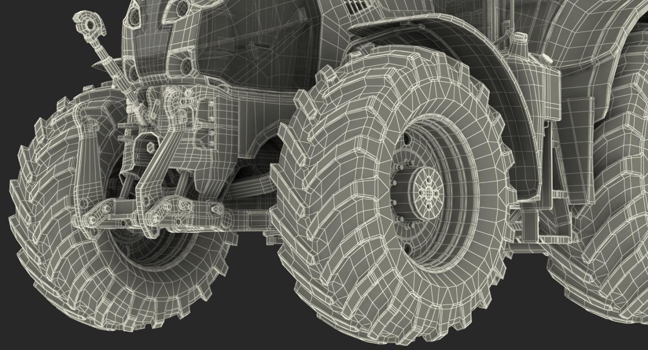 Generic Tractor Detailed Interior Dirty 3D model