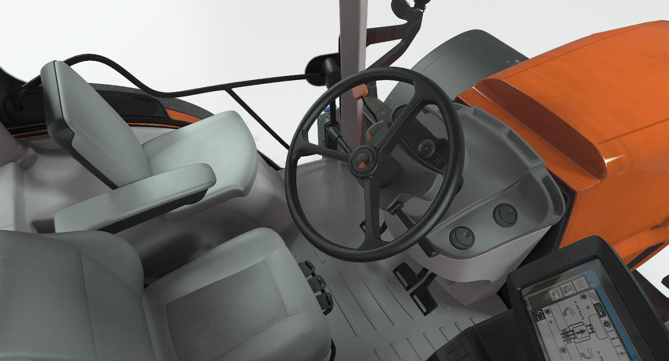 Generic Tractor Detailed Interior Dirty 3D model