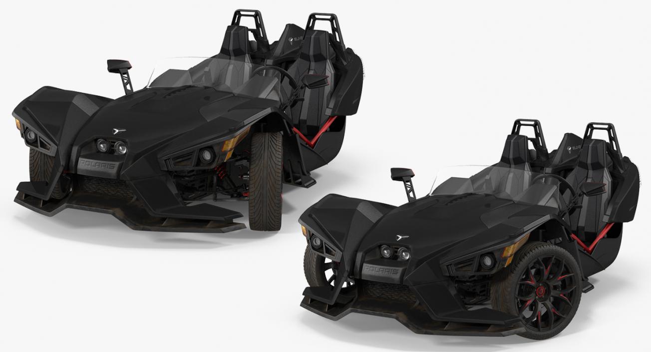 3D model Polaris Slingshot Trike Rigged