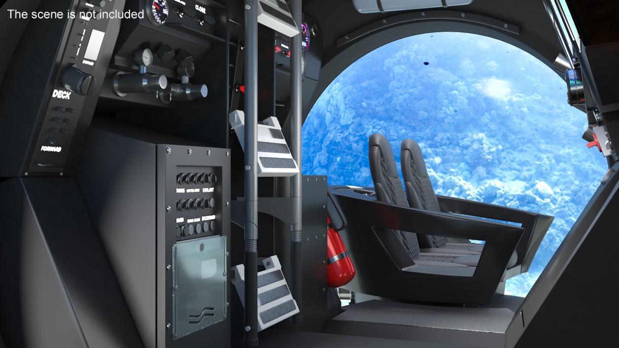 3D Tourist Deep Sea Submarine