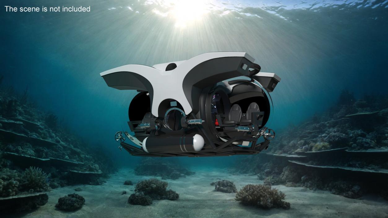 3D Tourist Deep Sea Submarine