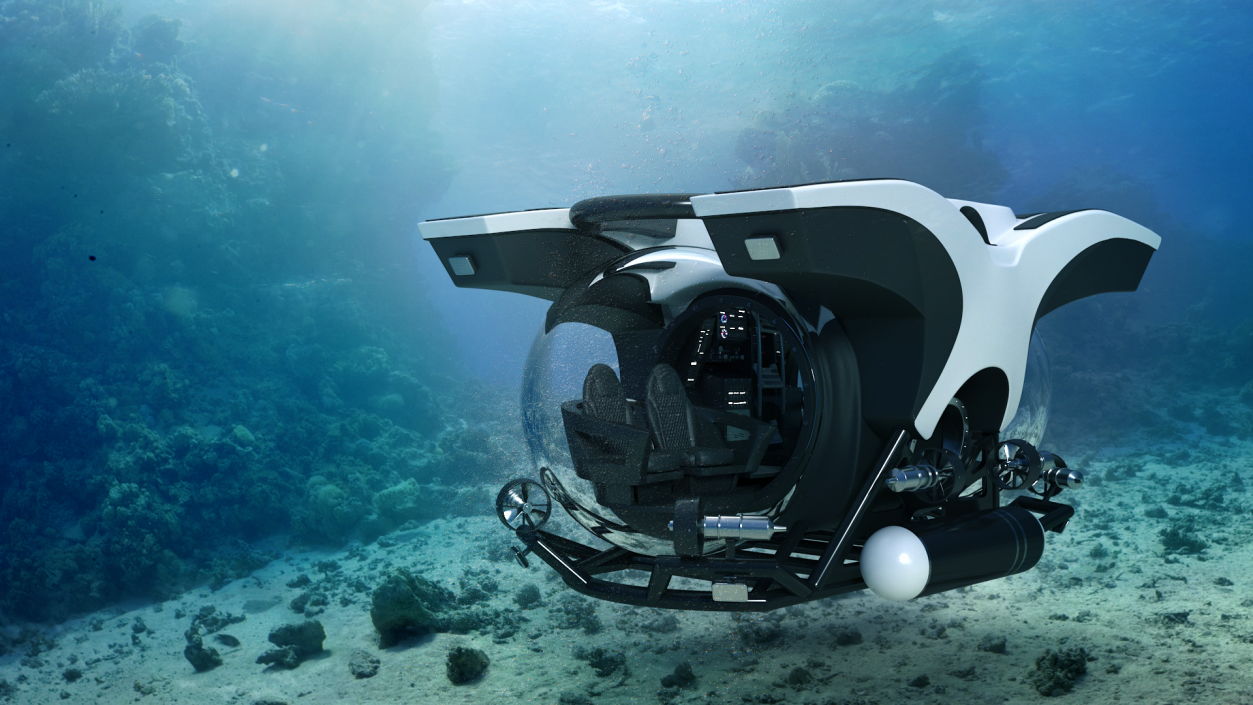 3D Tourist Deep Sea Submarine