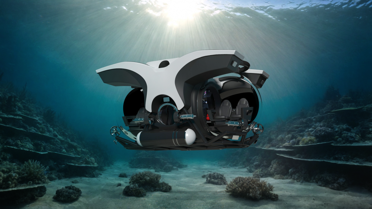 3D Tourist Deep Sea Submarine