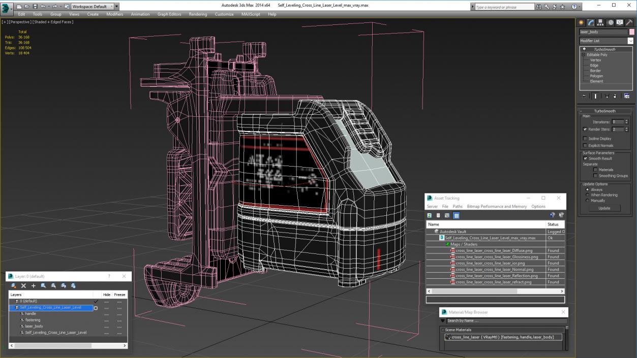 3D Self Leveling Cross Line Laser Level